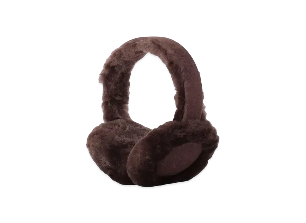UGG Sheepskin Earmuffs "DK.Brown"