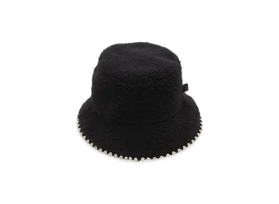 UGG Fluff Scalloped Hat "Black"