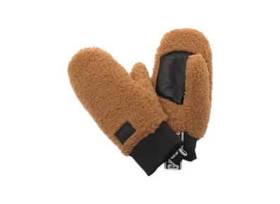 UGG Gloves Fluff Mittens With Logo Tape "Beige"