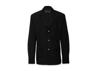 PRADA Single Breasted Cotton Jacket "Black"