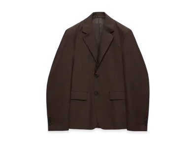 PRADA Single-Breasted Mohair and Silk Jacket "Ebony"