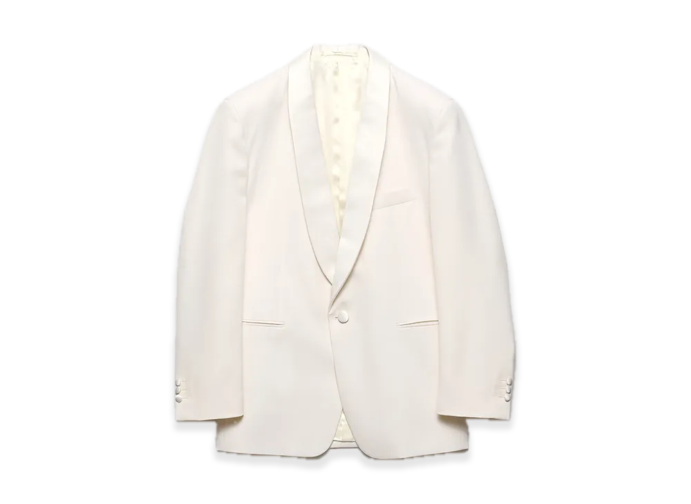 PRADA Wool Tuxedo Jacket "White"