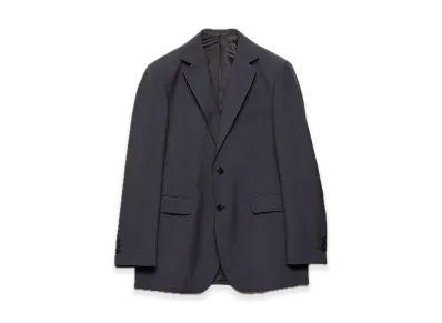 PRADA Single-Breasted Wool x Mohair Jacket "Gray"