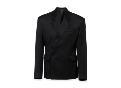 PRADA Double-Breasted Wool Jacket "Black"