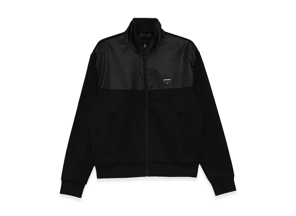 PRADA Cotton And Re-Nylon Jacket "Black"