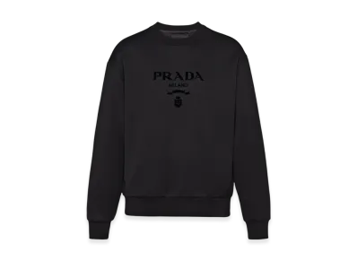 PRADA Technical Cotton Sweatshirt "Black"