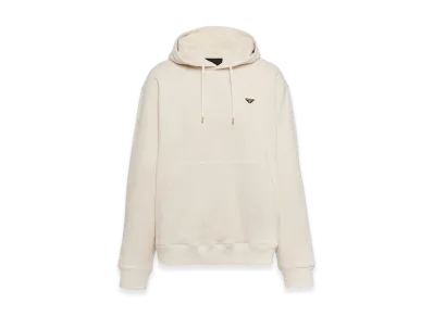 PRADA Cotton Fleece Hoodie "Natural"