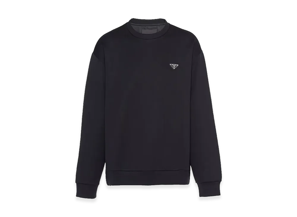 PRADA Technical Cotton Sweatshirt "Black"