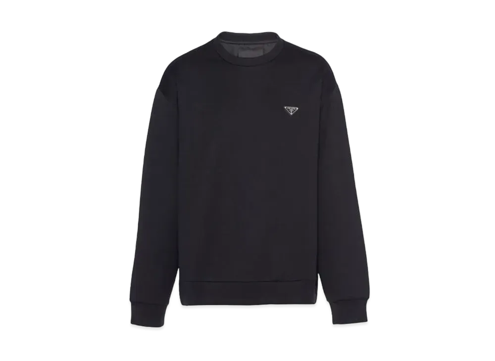 PRADA Men's Technical Cotton Sweatshirt "Black"