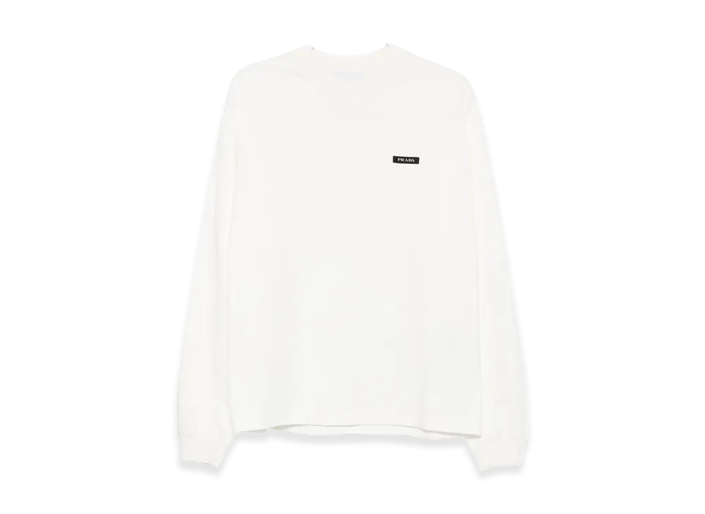 PRADA Cotton Sweatshirt "White"