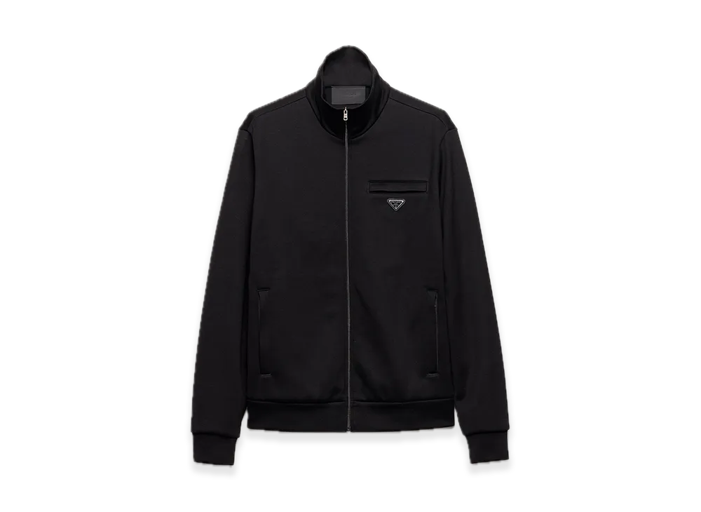 PRADA Technical Cotton Blouson Jacket "Black"
