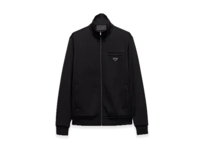 PRADA Technical Cotton Blouson Jacket "Black"