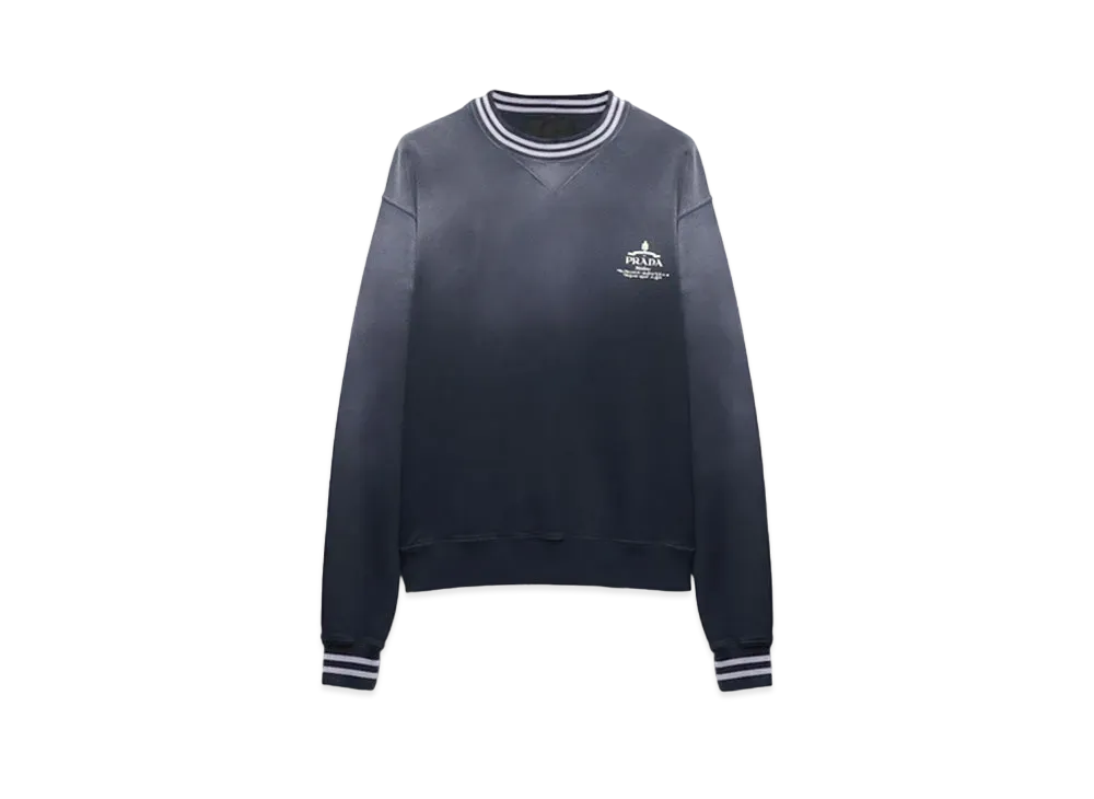 PRADA Men's Cotton Sweatshirt "Navy"