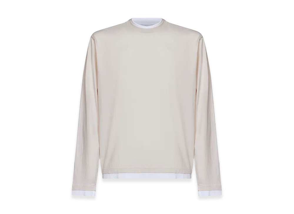 PRADA Long Sleeve T-Shirts "Beige"
