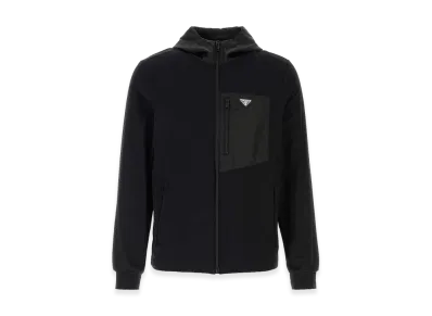 PRADA Stretch Cotton Sweatshirt "Black"