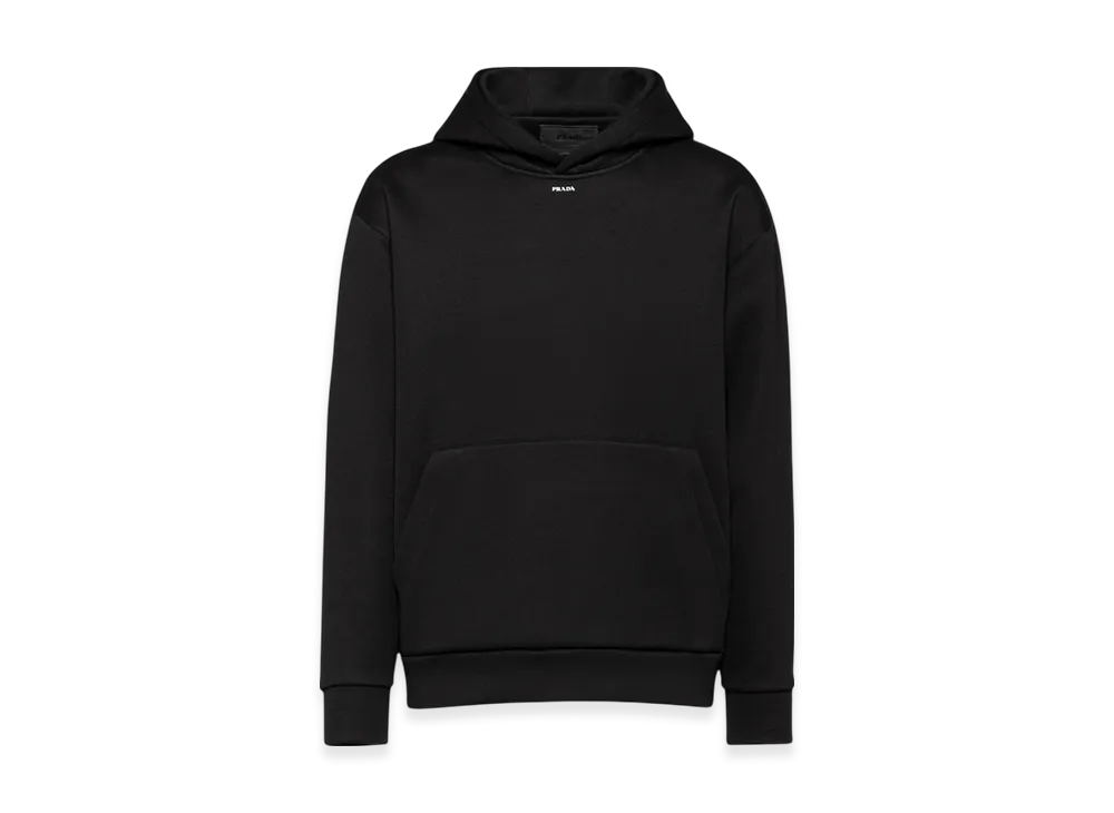 PRADA Technical Cotton Hoodie "Black"