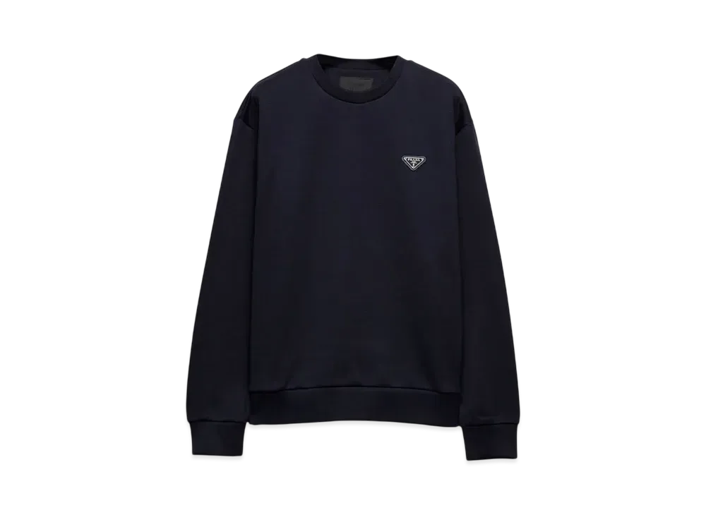PRADA Men's Technical Cotton Sweatshirt "Navy"