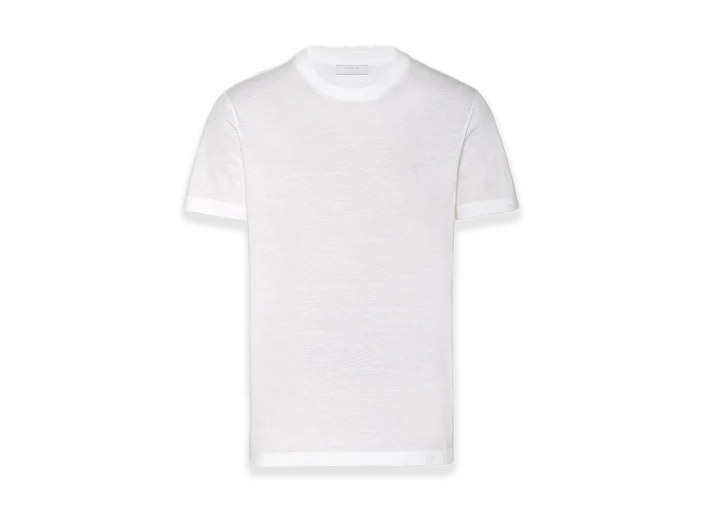 PRADA 3-Pack Cotton Jersey Tee "White"