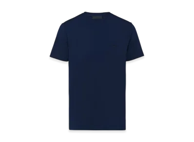 PRADA Stretch Cotton T-Shirt "Navy"