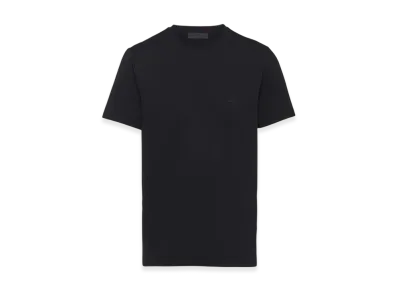PRADA Stretch Cotton T-Shirt "Black"