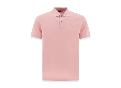 PRADA Cotten Polo Shirt "Pink"
