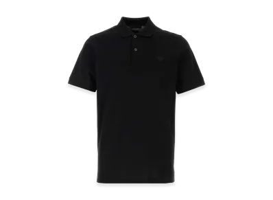 PRADA Piquet Polo Shirt "Black"