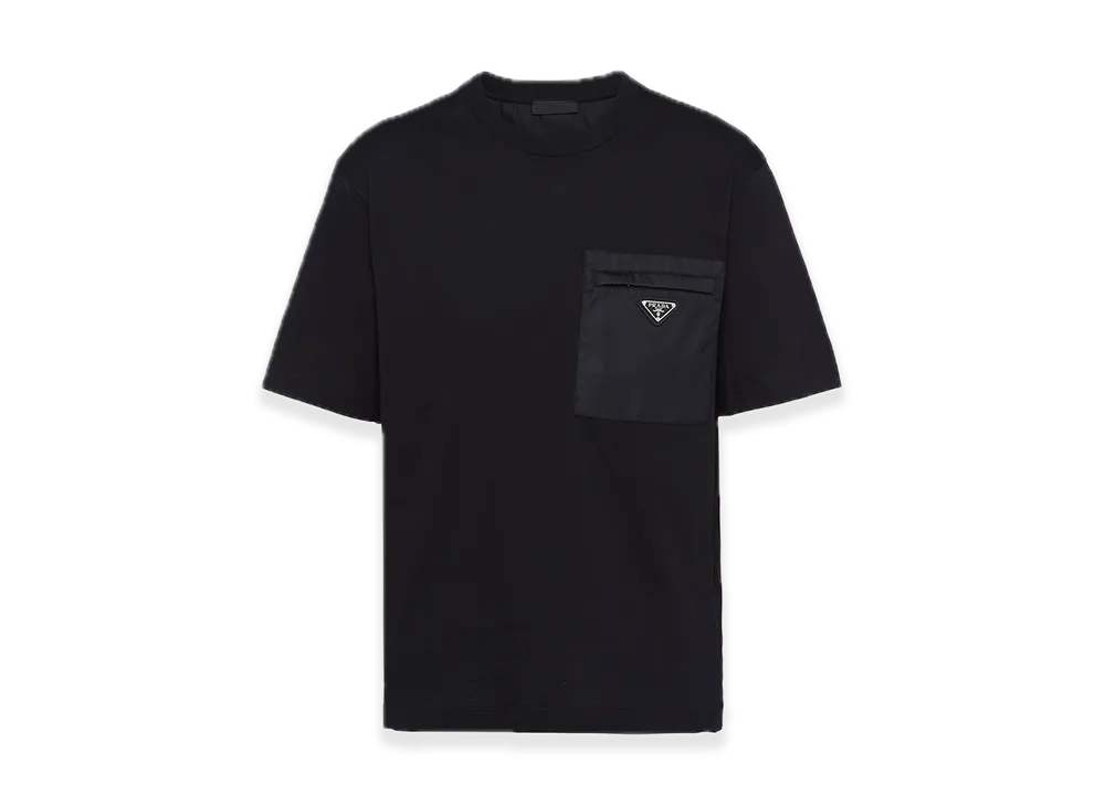 PRADA Re-Nylon x Jersey Tee "Black"