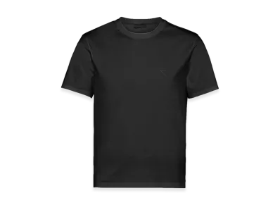 PRADA Stretch Cotton T-Shirt "Black"