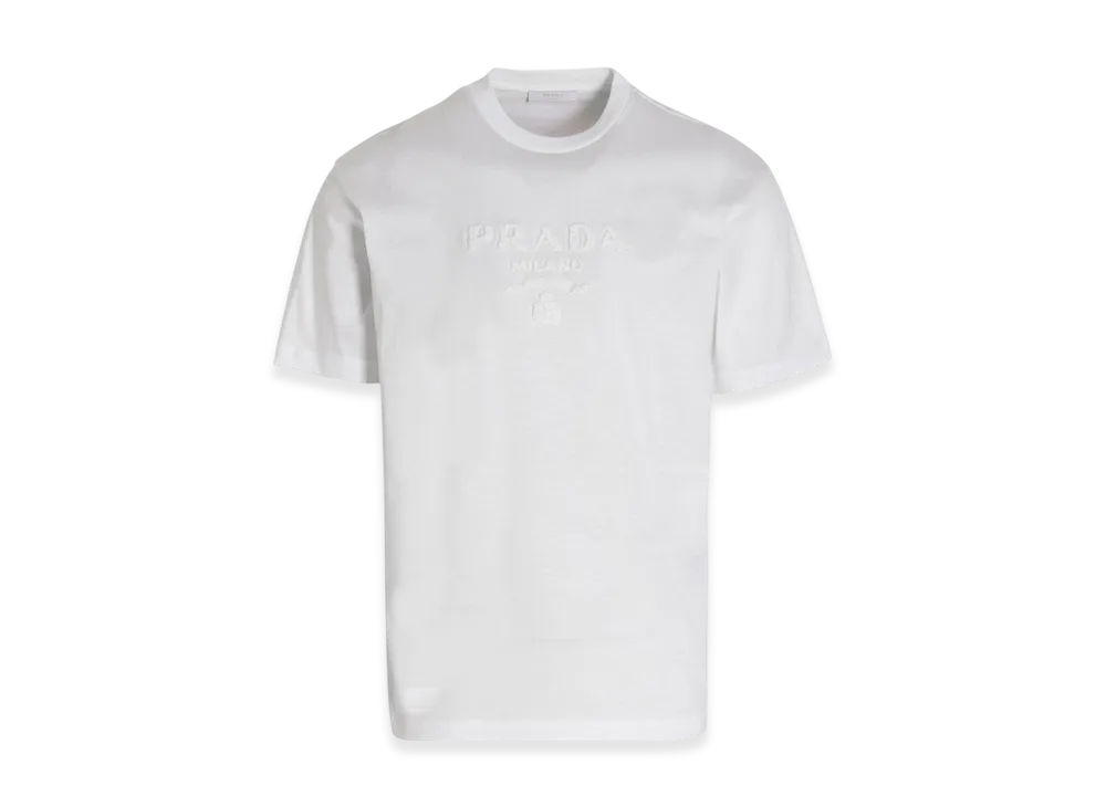 PRADA Embroidery Logo T-Shirt "White"