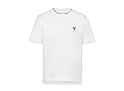PRADA Technical Cotton T-Shirt "White"