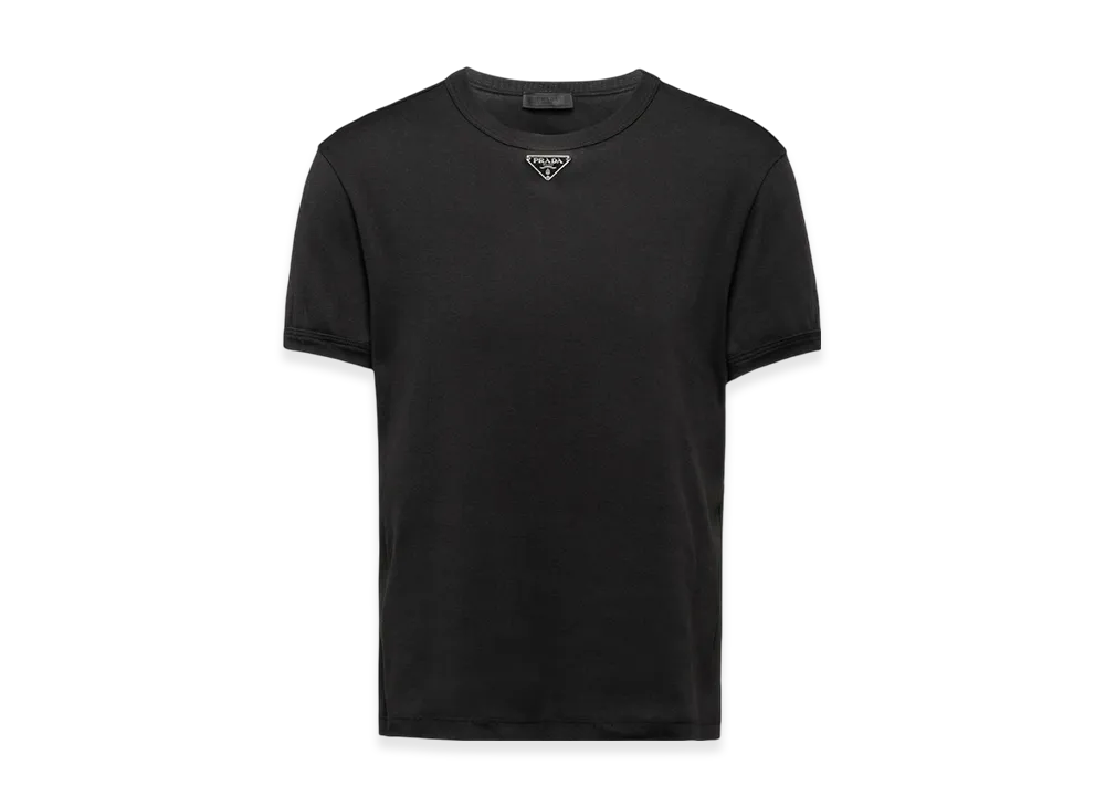 PRADA Cotton T-Shirt "Black"