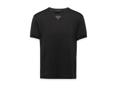 PRADA Cotton T-Shirt "Black"