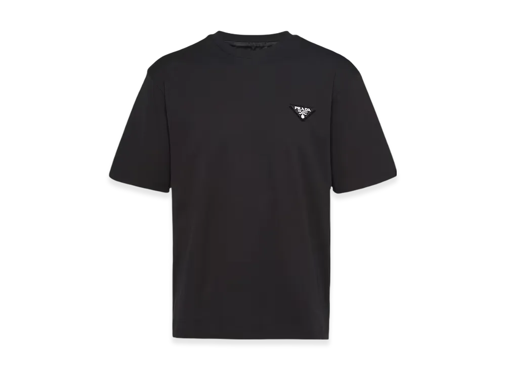 PRADA Cotton T-Shirt "Black"