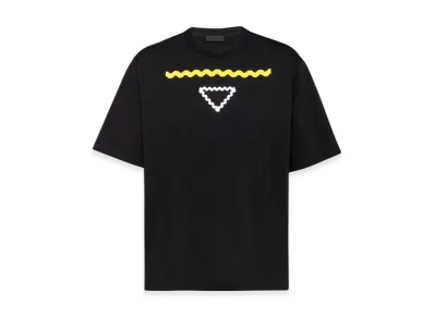 PRADA Cotton T-Shirt "Black"