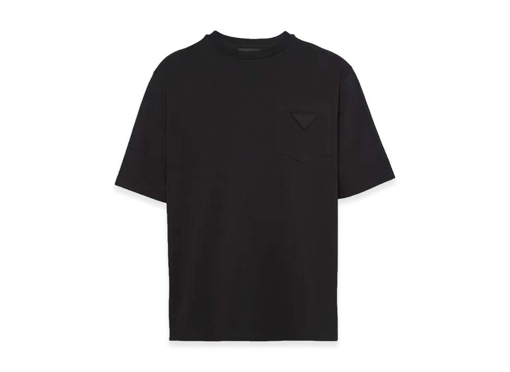 PRADA Oversized Cotton T-Shirt "Black"