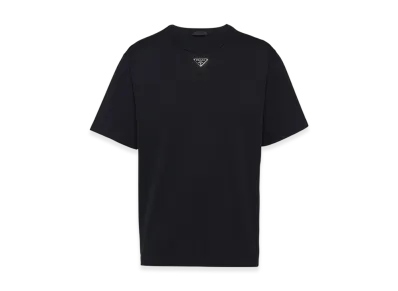 PRADA Cotton T-Shirt "Black"