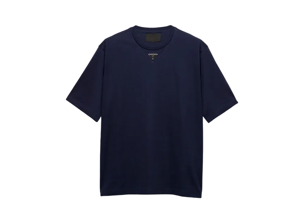PRADA Men's Cotton T-Shirt "Navy"