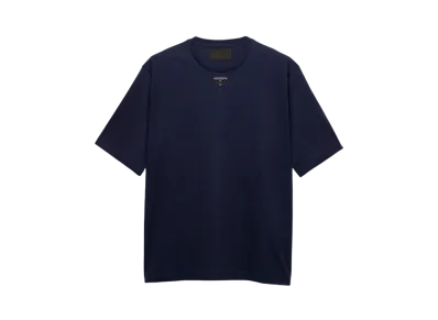 PRADA Men's Cotton T-Shirt "Navy"
