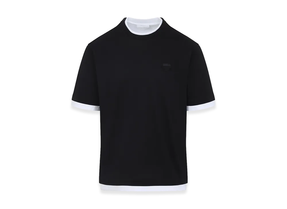 PRADA Multilayer T-Shirt "Black"