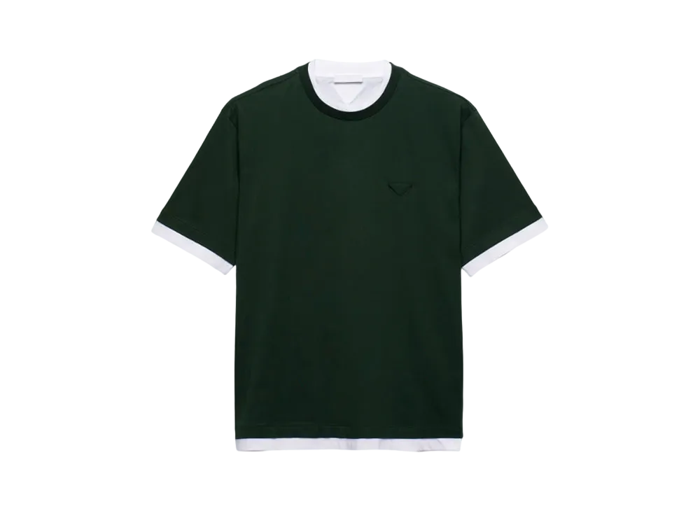 PRADA Men's Cotton T-Shirt "Dark Green"