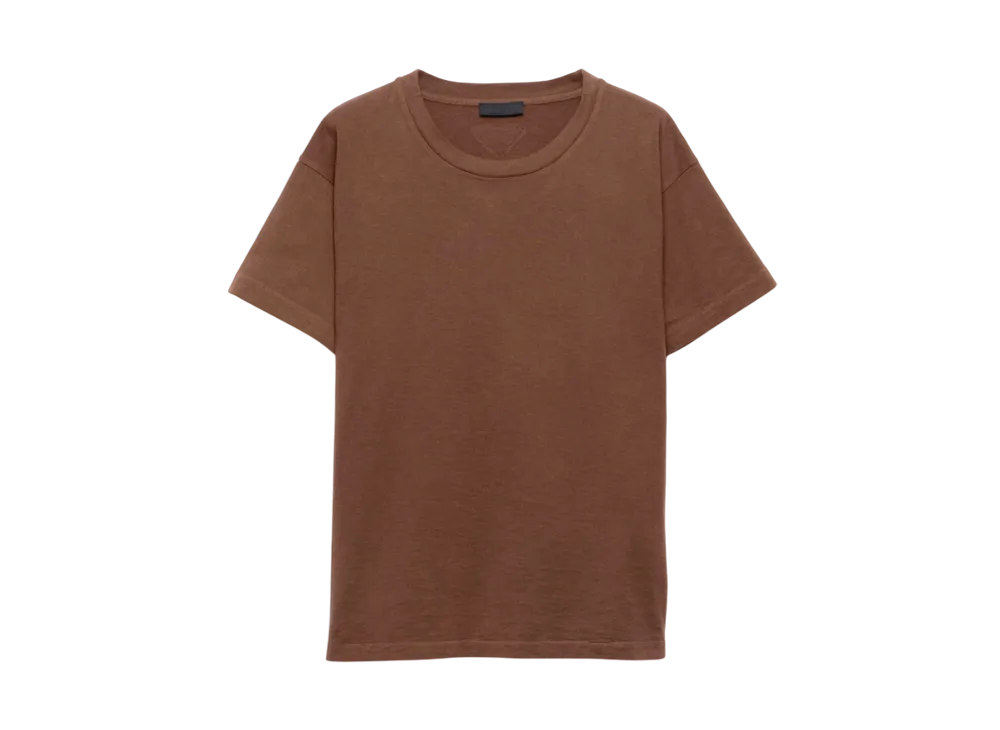 プラダ メンズ コットンTシャツ "ブラウン" UJN926_16HF_F0005_S_OOO