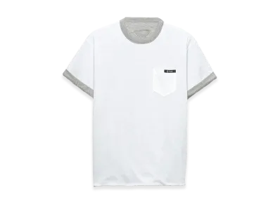 PRADA Reversible Cotton T-Shirt "Bianco/Grigio"