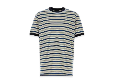 PRADA Embroidered Cotton T-Shirt "Stripped"