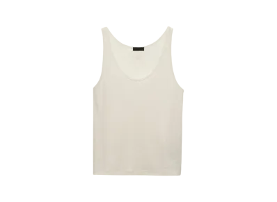 PRADA Men's Linen and Cotton Tank Top "Natural"