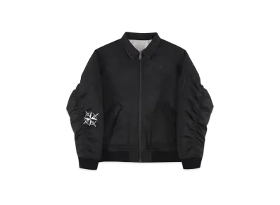 Unknown London Reversible Camo Bomber Jacket "Black"