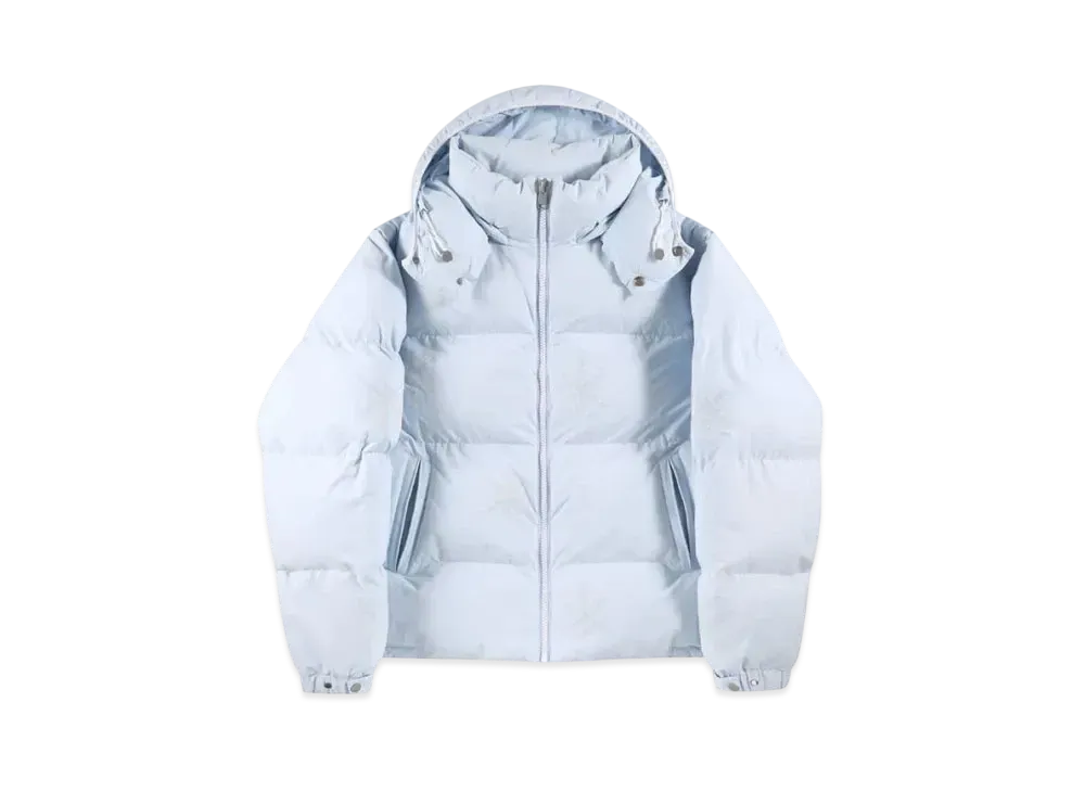 Unknown London All Over Dagger Rhinestone Puffer Jacket "Light Blue"