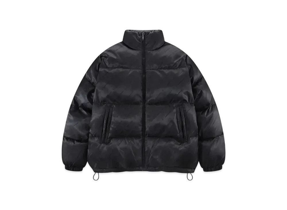 Unknown London All Over Monogram Puffer Jacket "Black"