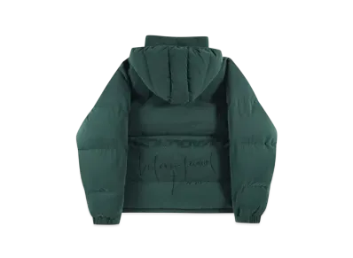 Unknown London Signature Rhinestone Puffer "Green"