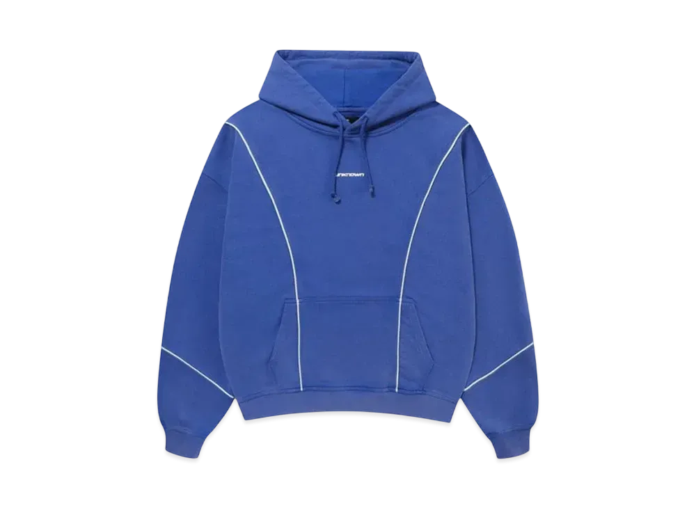 Unknown London Loose Fit Contrast Tape Hoodie "Blue"
