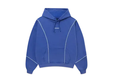 Unknown London Loose Fit Contrast Tape Hoodie "Blue"